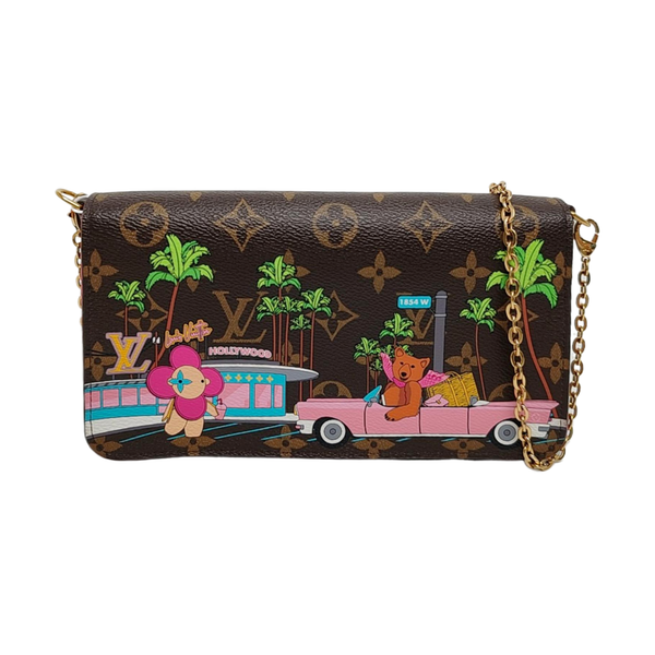 Authenticated pre-owned Félicie Coated Canvas Brown - Shoulder Bag at Looply