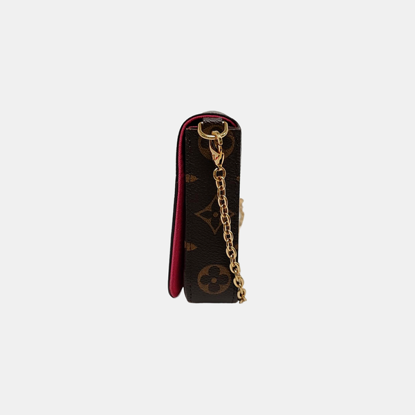 Authenticated pre-owned Félicie Coated Canvas Brown - Shoulder Bag at Looply