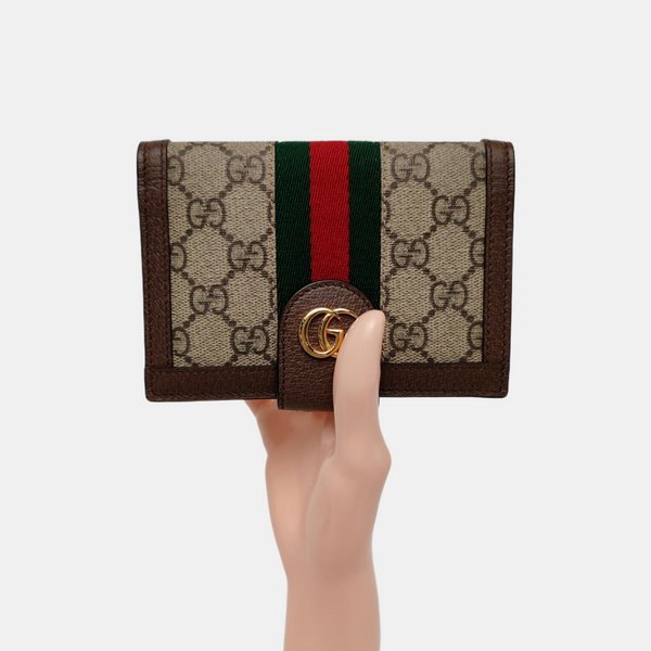 Authenticated pre-owned Ophidia Monogram Coated Canvas Beige Wallet - Wallet at Looply