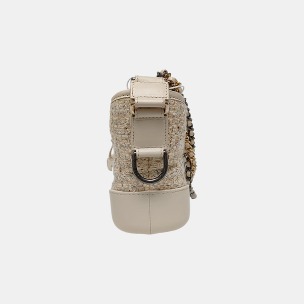 Authenticated pre-owned Gabrielle Small Quilted Wool Beige - Shoulder Bag at Looply