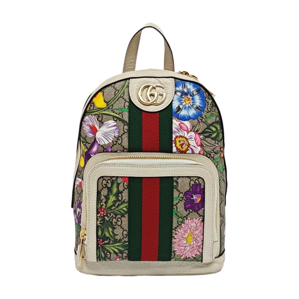 Authenticated pre-owned Ophidia Monogram Coated Canvas Beige - Backpack at Looply