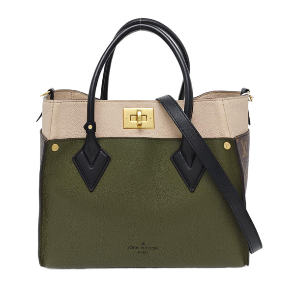 ON MY SIDE MM Monogram Calfskin Green