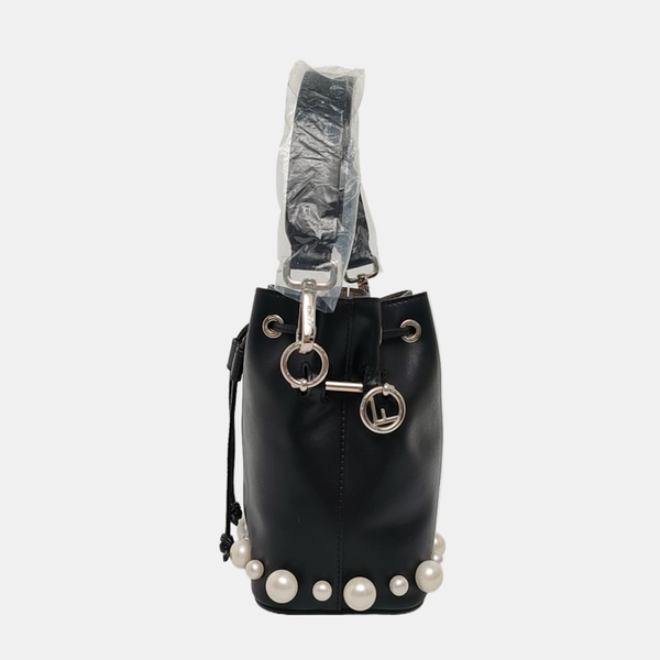 Authenticated pre-owned Mon Tresor Small Calfskin Black - Top Handle Bag at Looply
