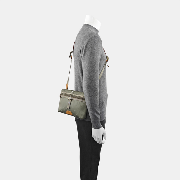 Monogram Special Material Shoulder Bag Gray