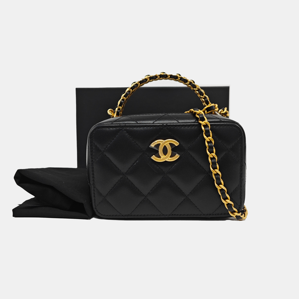 Quilted Lambskin Black