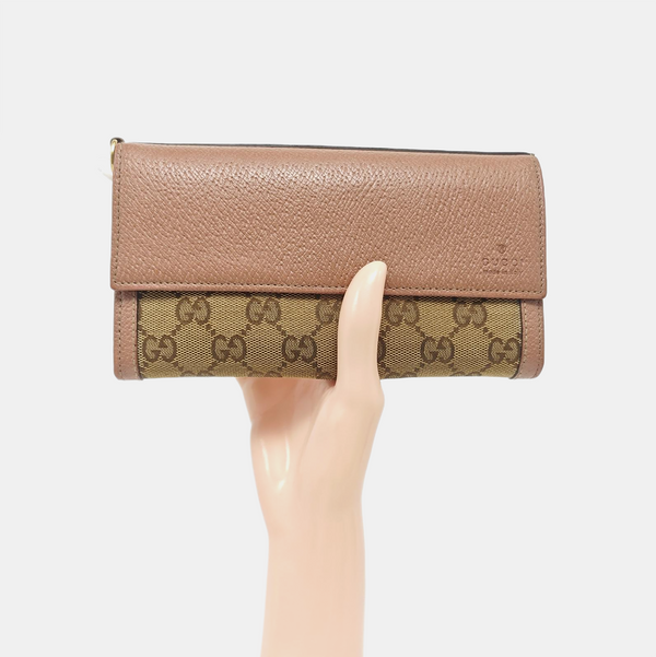 Authenticated pre-owned Bree Monogram Canvas Beige Wallet - Wallet at Looply