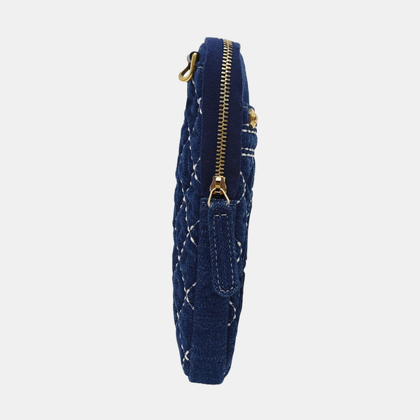 Quilted Denim Blue