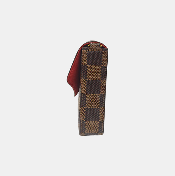 Authenticated pre-owned Félicie Damier Ebene Coated Canvas Brown - Shoulder Bag at Looply