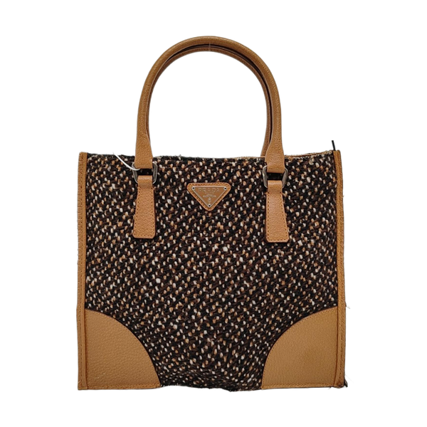 Fabric Tote Bag Brown