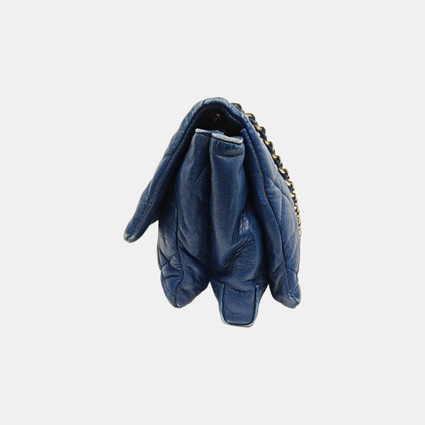 Ginny Quilted Calfskin Blue