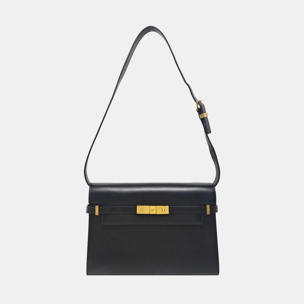 MANHATTAN Medium Calfskin Black