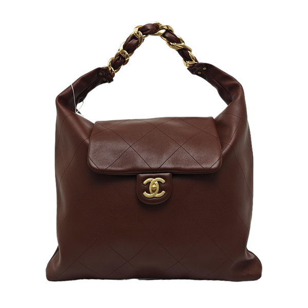 Quilted Calfskin Brown