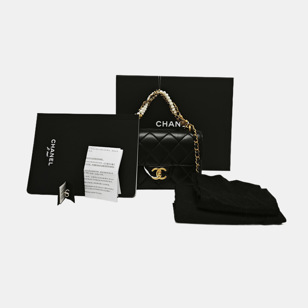Quilted Lambskin Black