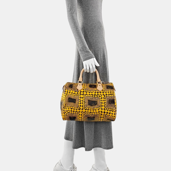 SPEEDY 30 Monogram Coated Canvas Yellow