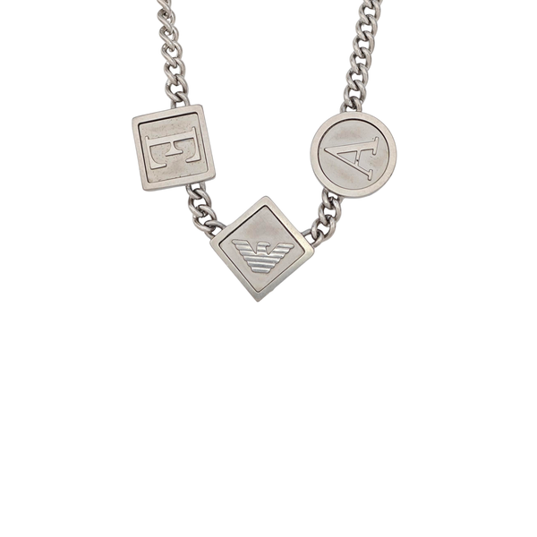 Authenticated pre-owned Stainless Steel Silver Necklace - Necklace at Looply
