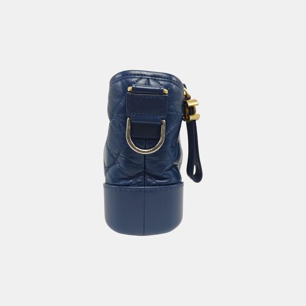 GABRIELLE Small Quilted Calfskin Blue