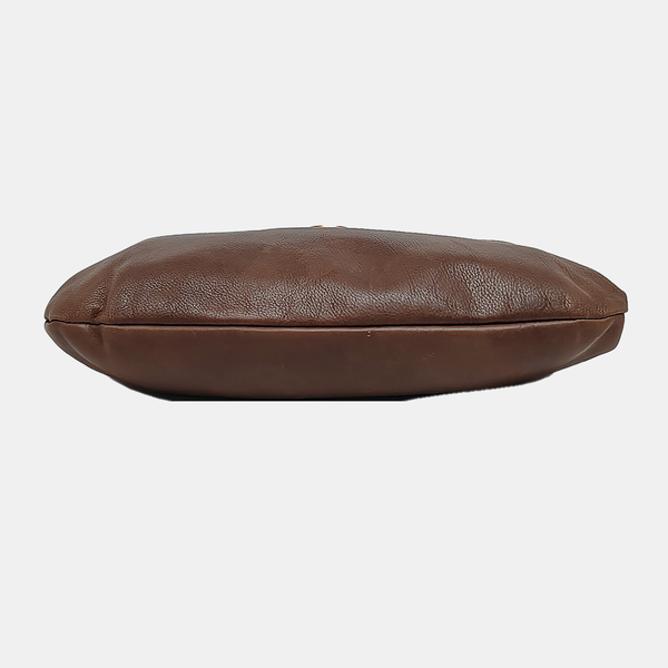 Calfskin Shoulder Bag Brown