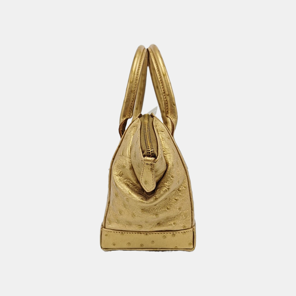 Leather Shoulder Bag Gold