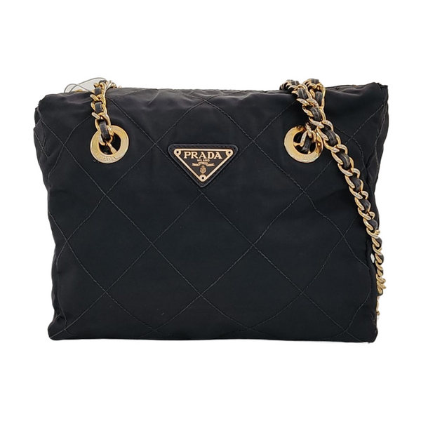 Nylon Quilted Nylon Black