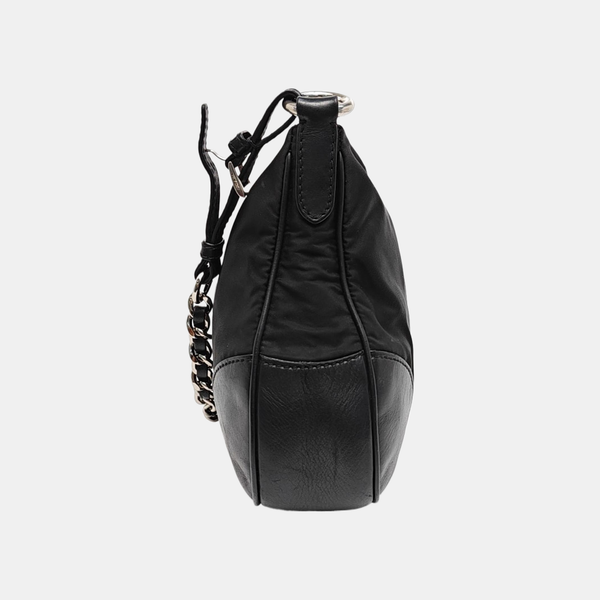 Nylon Shoulder Bag Black