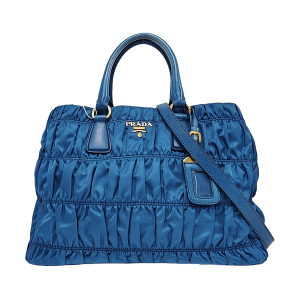 Gaufre Quilted Nylon Blue