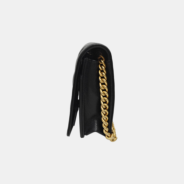 BOY CHANEL Mini Quilted Grained Calfskin Black