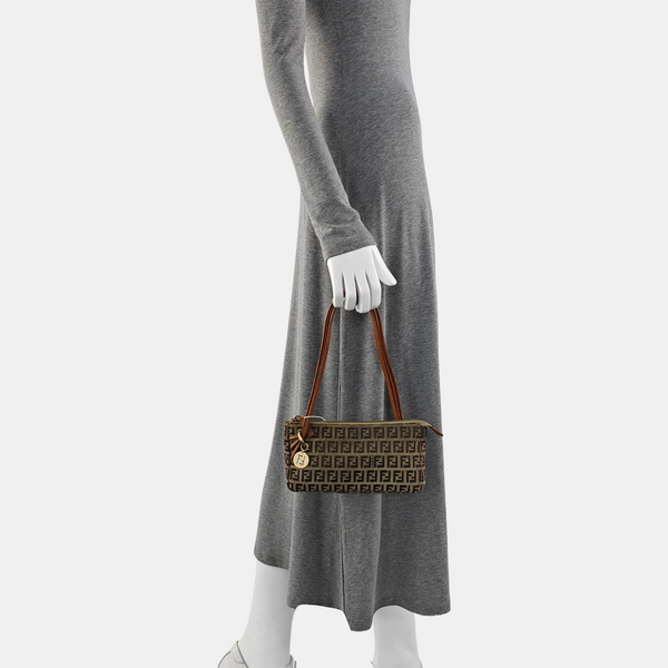 Canvas Top Handle Bag Brown