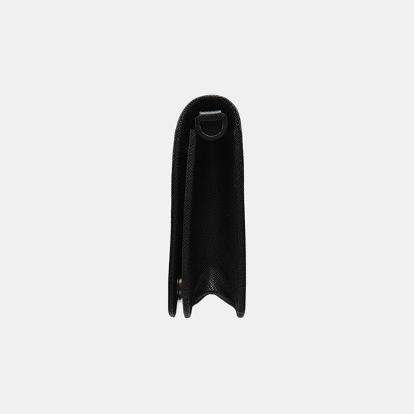 Saffiano Calfskin Shoulder Bag Mini Black