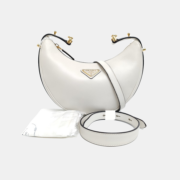 Calfskin Shoulder Bag White