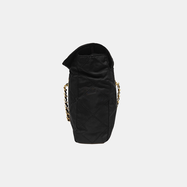 Nylon Quilted Nylon Black