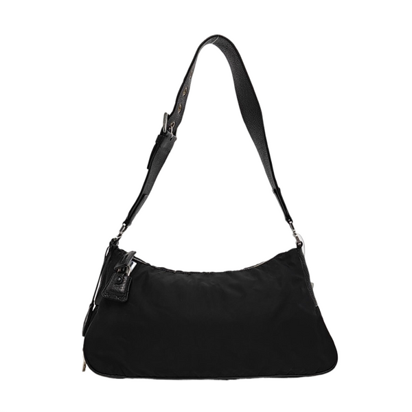 Nylon Shoulder Bag Black