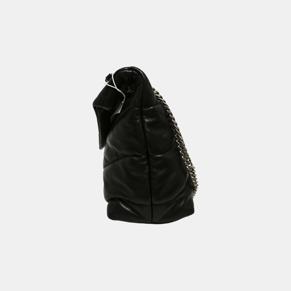 LOULOU Medium Quilted Lambskin Black