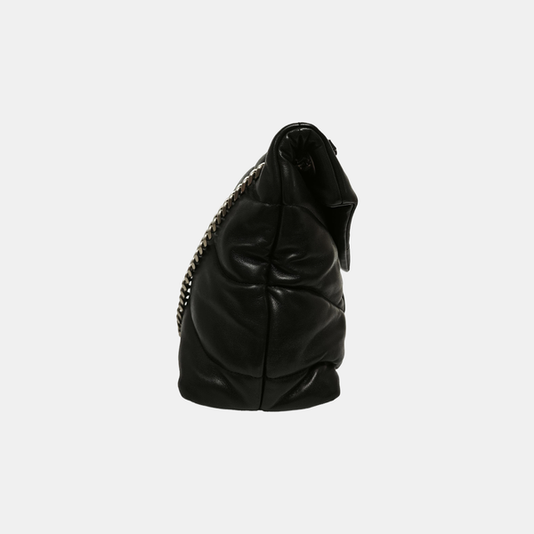 LOULOU Medium Quilted Lambskin Black