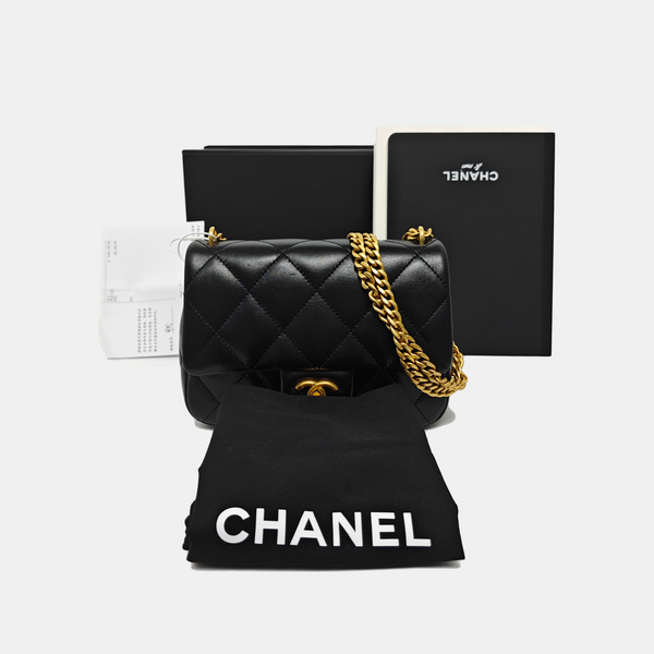 CLASSIC FLAP Mini Quilted Lambskin Black