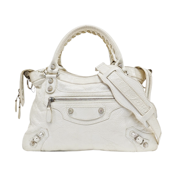 Classic City Small Lambskin White