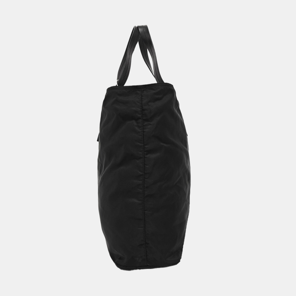 Nylon Top Handle Bag Black