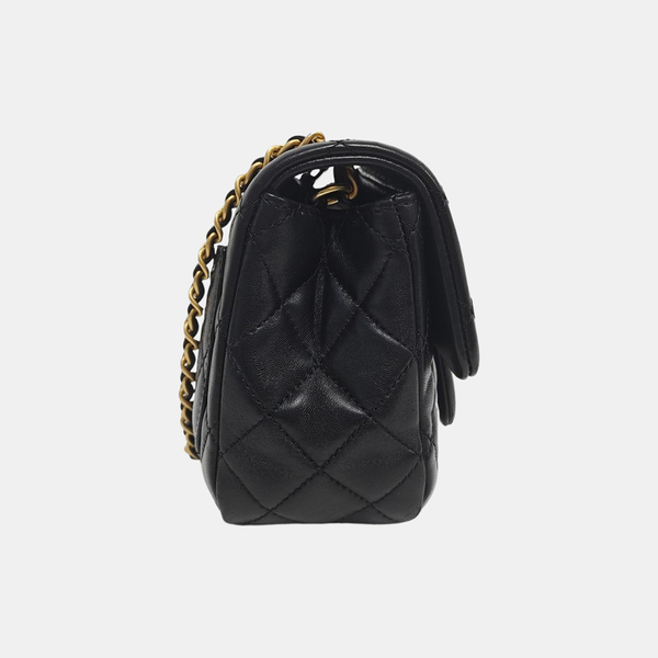 CLASSIC FLAP Mini Quilted Lambskin Black
