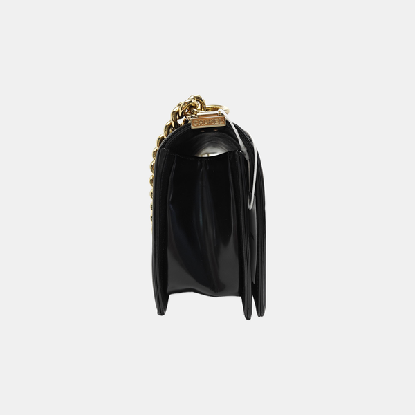 BOY CHANEL Medium Quilted Calfskin Black