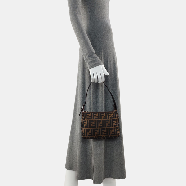 Canvas Top Handle Bag Brown