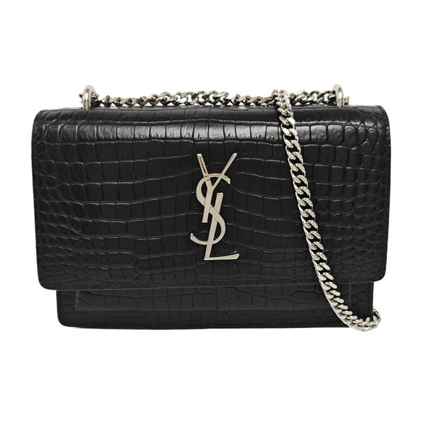 SUNSET Mini Calfskin Black