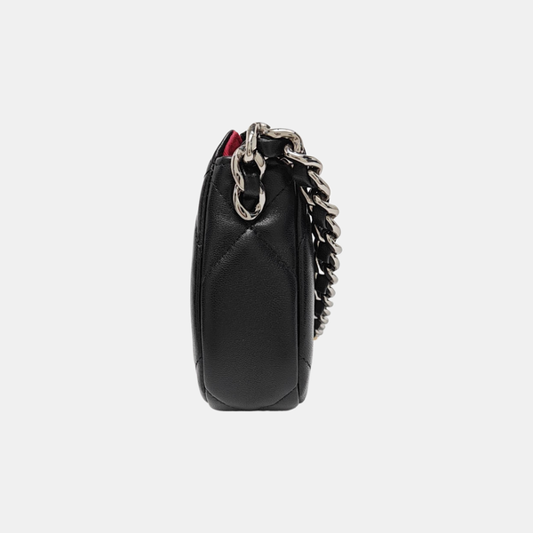 CHANEL 19 Mini Quilted Lambskin Black