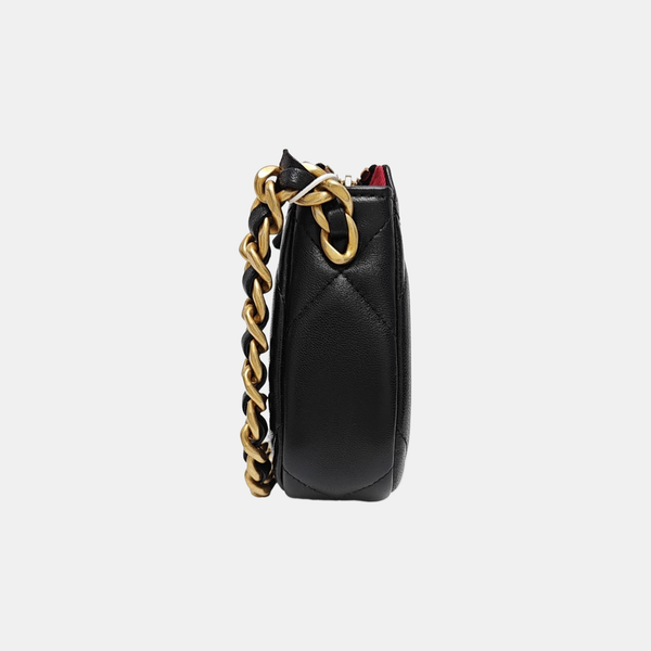 CHANEL 19 Mini Quilted Lambskin Black