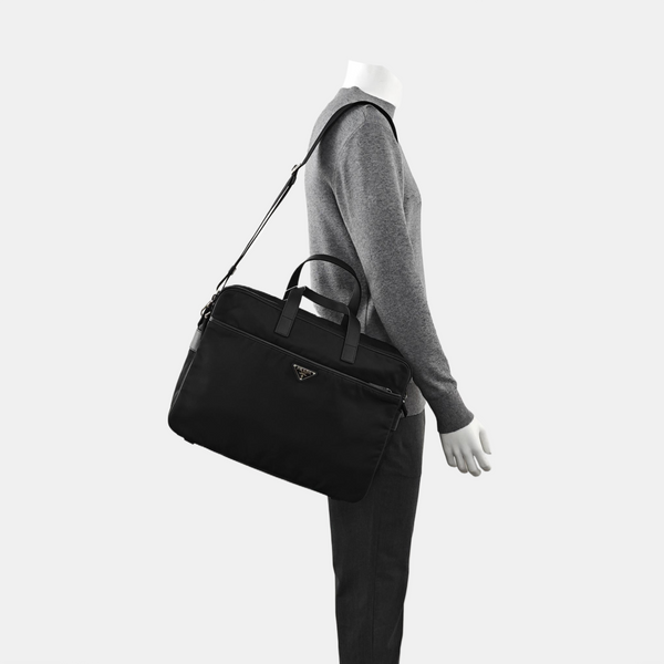 Nylon Shoulder Bag Black