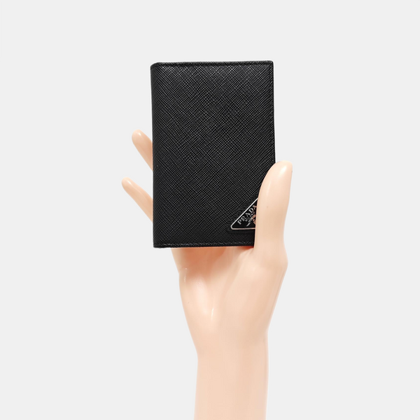 Saffiano Calfskin Clutch Black