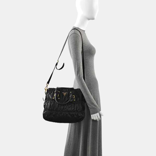 Gaufre Quilted Lambskin Black