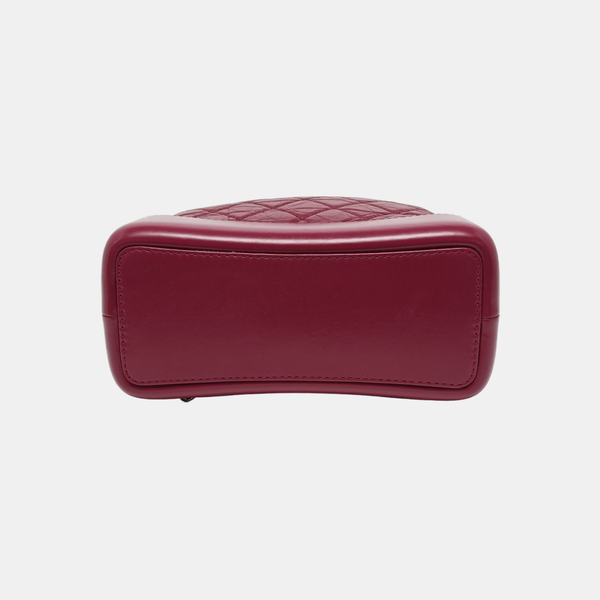GABRIELLE Small Quilted Calfskin Red