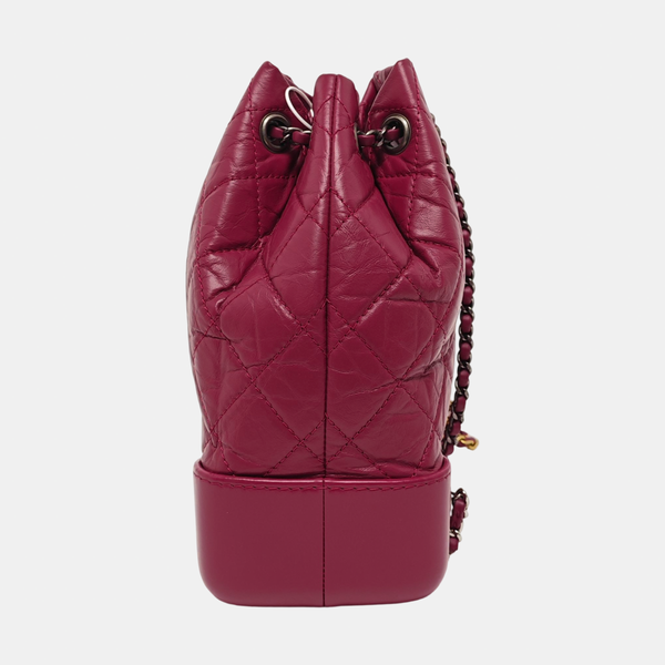 GABRIELLE Small Quilted Calfskin Red