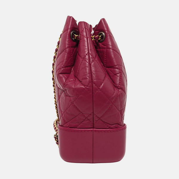 GABRIELLE Small Quilted Calfskin Red