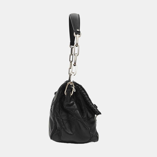 New Lock Calfskin Black