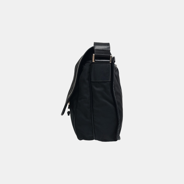 Nylon Shoulder Bag Black